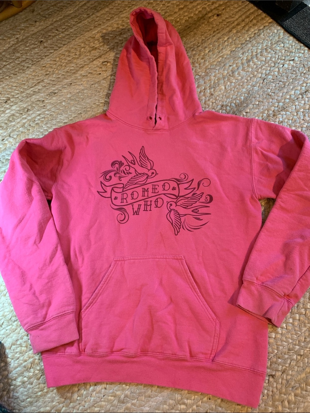Retro Tattoo Inspired Pink Hoodie Sweatshirt - Romeo Who?